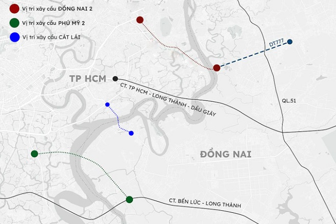 Đồng Nai và TP.HCM xây ba cầu mới kết nối hai địa phương