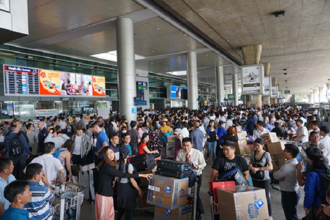 TP.HCM: Dự kiến sân bay đón 130.000 lượt khách dịp lễ 2/9